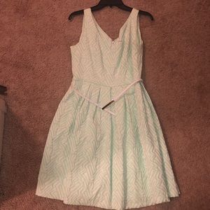 Blue and white sundress
